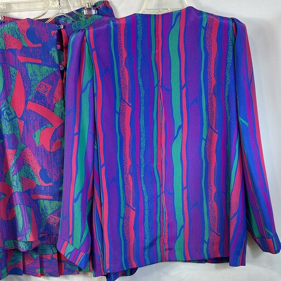 Vintage Jo Hanna York by Joan Davis skirt-set with blazer size 16 1/2 excellent - Picture 6 of 9
